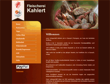 Tablet Screenshot of fleischerei-kahlert.de